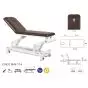 Ecopostural 2 section electric table with circular rail foot control C3533