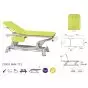 Electric Massage Table in 2 parts with armrests and peripheral bar Ecopostural C5951