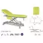 Electric Massage Table in 2 parts with armrests Ecopostural C7951