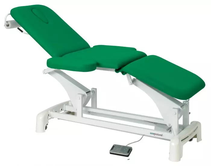 Ecopostural 3 section electric table, with armrests C3536