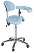 Ecopostural DERBY stool with chromium-plated base and backrest Ecopostural S5674