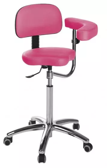 Ecopostural saddle stool with chromium-plated base Ecopostural S5644