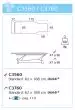 Ecopostural narrow ended electric table C3560M44