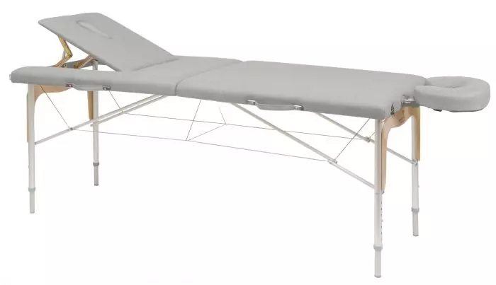 Table de massage pliante réglable aluminium et bois Ecopostural C3310