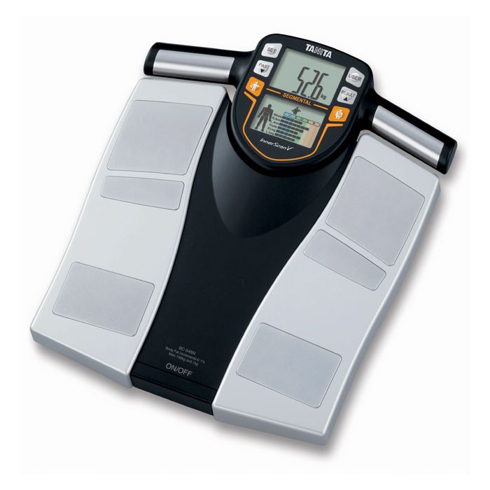 Tanita Body Fat Monitor Scale with White Backlit LCD Display Fat Water Weighing 