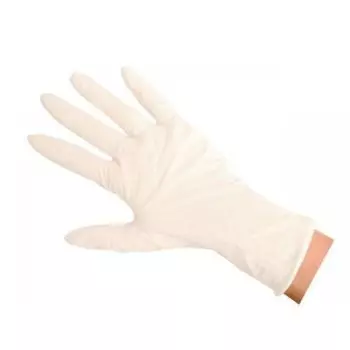 Latex examination gloves