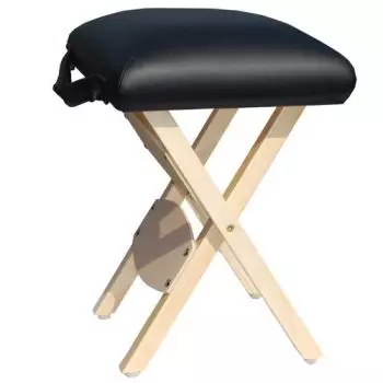 Folding wooden stool