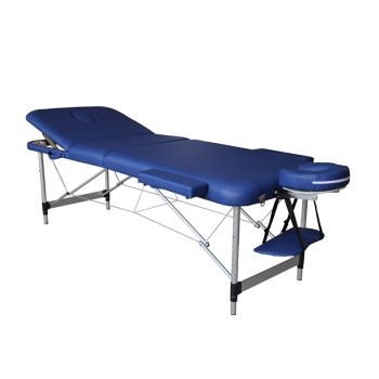 Folding Massage Table Mediprem Eco Pro in Aluminium Blue