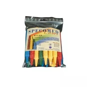 Box of 400 coloured otoscope tips 4mm 