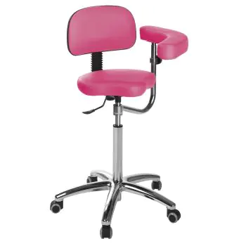 Ecopostural saddle stool with chromium-plated base Ecopostural S5644