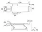 Hydraulic massage table with armrest Ecopostural C3745