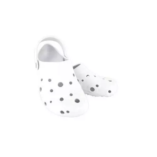 White women's Globule clogs  