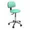 Ecopostural swivel stool with chromium-plated base and backrest Ecopostural S4609