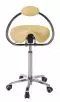 Ecopostural DERBY stool with chromium-plated base and backrest Ecopostural S5672