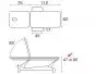 Ecopostural 2 section table, with circular rail foot control C3551