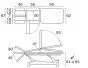 Ecopostural multi-purpose electric table, with circular rail foot control C3532M47