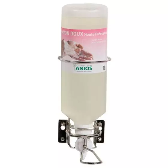 Stainless wall dispenser for Manugel Airless 1 litre / soap 