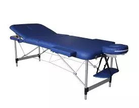 Folding Massage Table Mediprem Eco Pro in Aluminium Blue