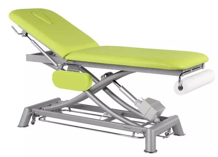 Electric Massage Table in 2 parts with armrests Ecopostural C7951